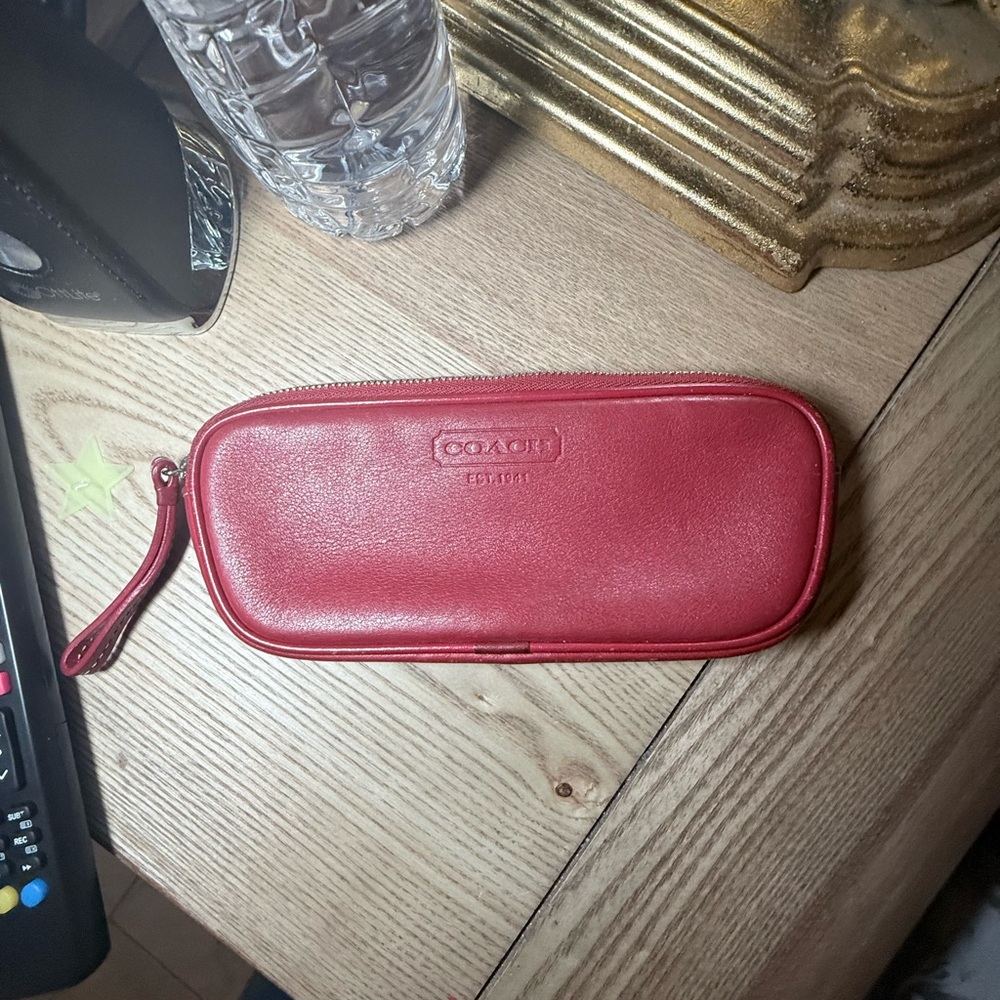 Coach Cherry Leather pouch